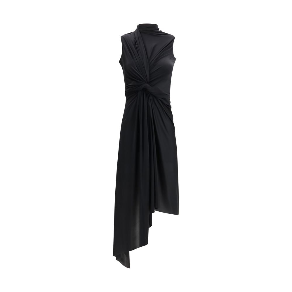 Balenciaga Schwarzes Polyamid-Freizeitkleid