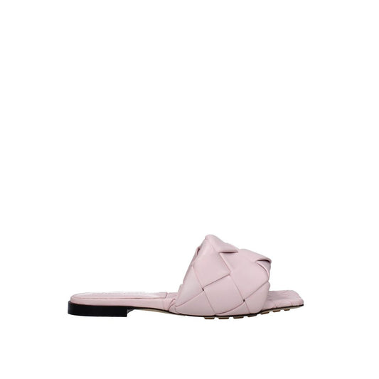 Bottega Veneta Mehrfarbige flache Sandalen aus Kalbsleder