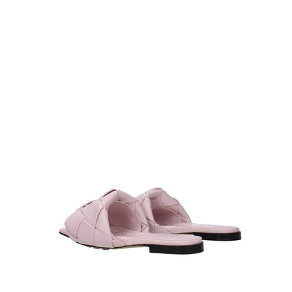 Bottega Veneta Mehrfarbige flache Sandalen aus Kalbsleder