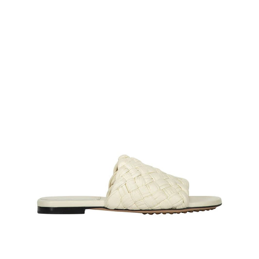Bottega Veneta Weiße Lammleder-Mules