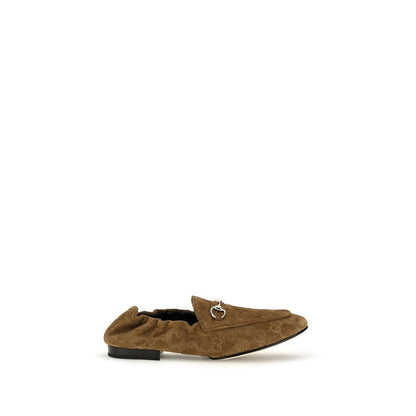 Gucci Braune Kalbsleder Bos Taurus Loafer zum Hineinschlüpfen
