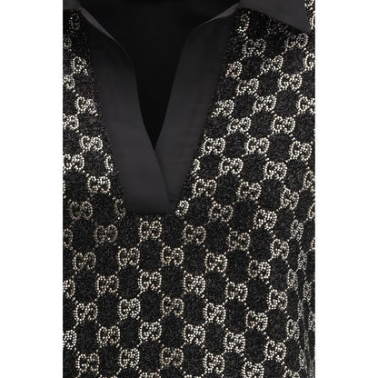 Gucci Schwarzes Viskose-Hemd