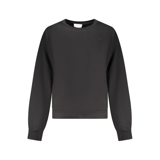 Calvin Klein Schwarzer Baumwoll-Sweatshirt für Damen