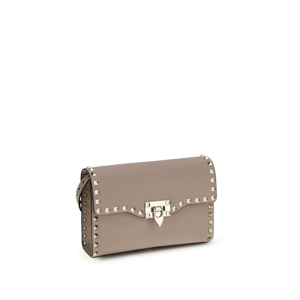 Valentino Garavani Multicolor Calf Leather Bos Taurus Schultertasche
