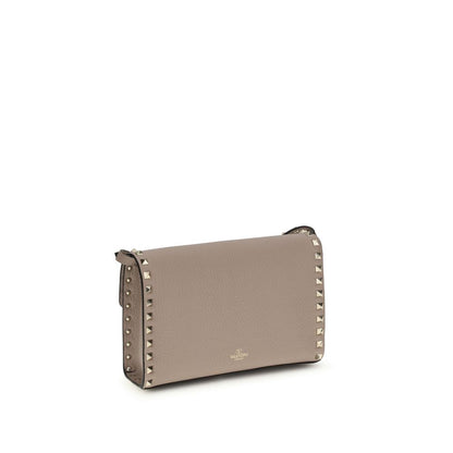 Valentino Garavani Multicolor Calf Leather Bos Taurus Schultertasche