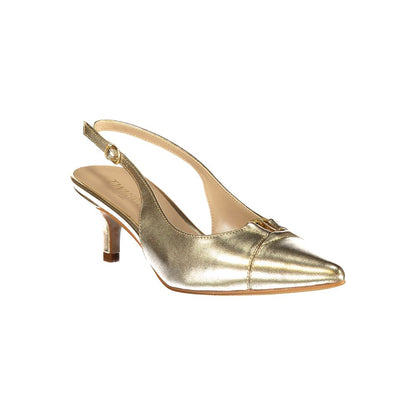 Twinset Goldleder-Damensandale