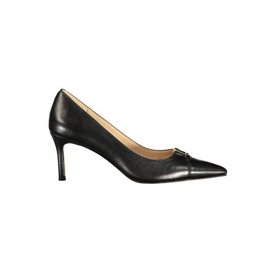 Twinset Schwarzer Damen-Klassiker aus Leder