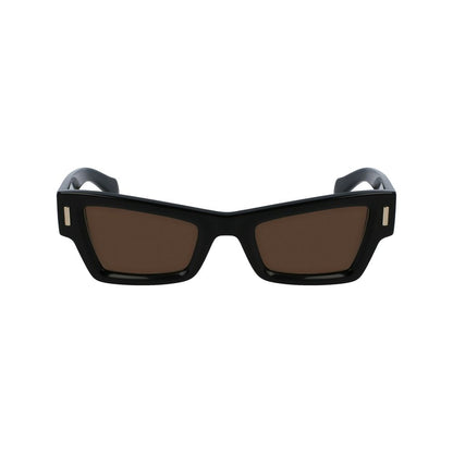 Ferragamo Schwarze Sonnenbrille aus Acetat