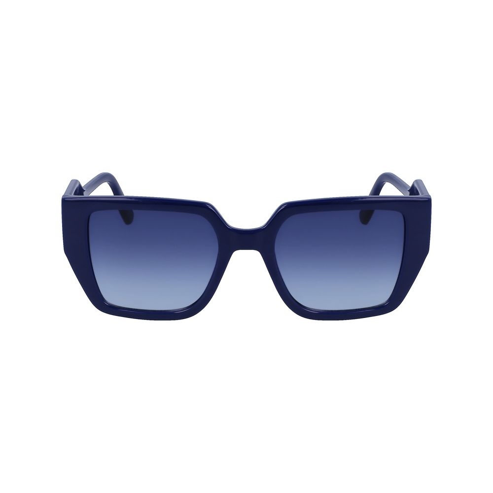 Karl Lagerfeld Sonnenbrille mit blauen Einsätzen
