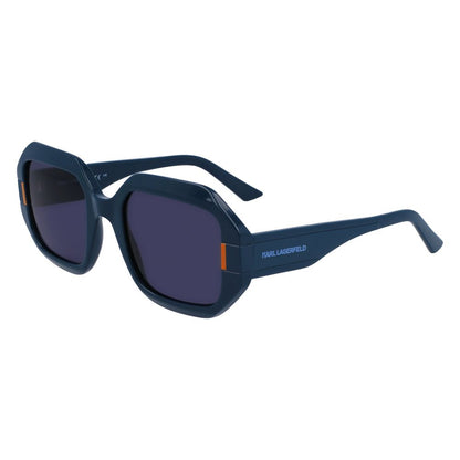Karl Lagerfeld Sonnenbrille mit blauen Einsätzen