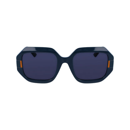 Karl Lagerfeld Sonnenbrille mit blauen Einsätzen