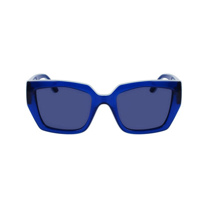 Karl Lagerfeld Sonnenbrille mit blauen Einsätzen