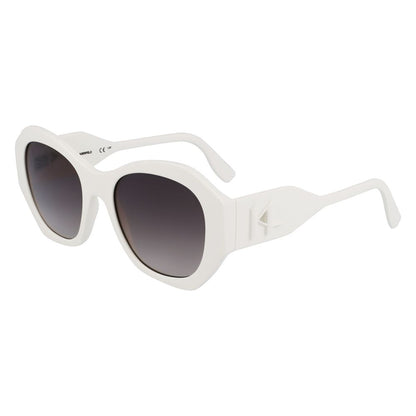 Karl Lagerfeld Weiße Sonnenbrille aus injected Material