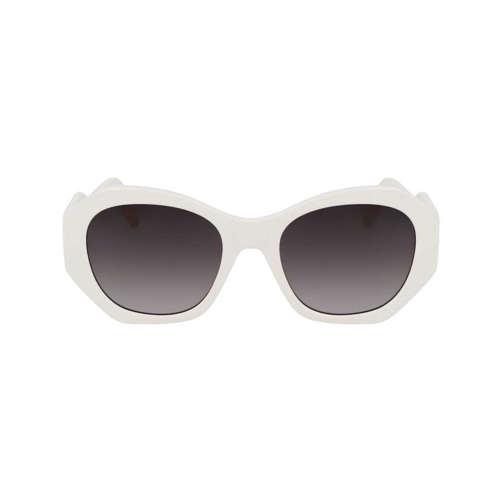 Karl Lagerfeld Weiße Sonnenbrille aus injected Material