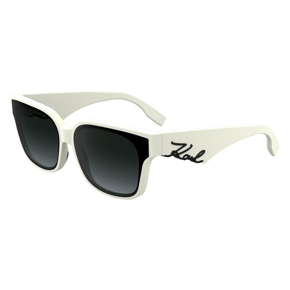 Karl Lagerfeld Weiße Sonnenbrille aus Acetat