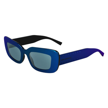 Karl Lagerfeld Sonnenbrille mit blauen Einsätzen