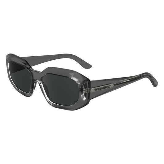 Karl Lagerfeld Graue Sonnenbrille mit Einspritzung