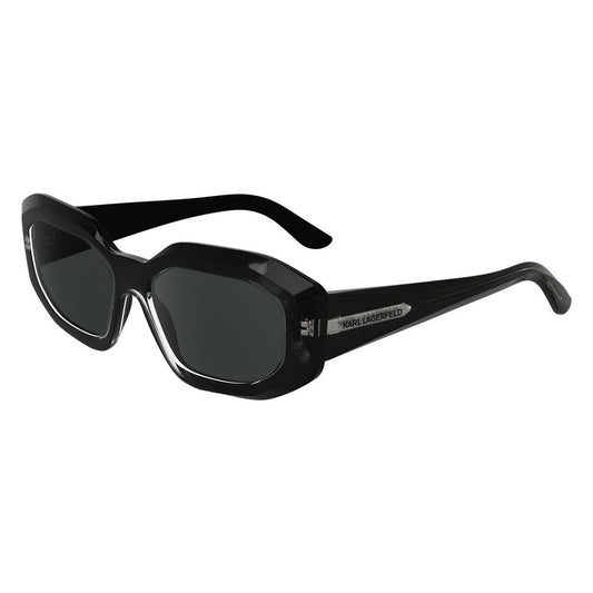 Karl Lagerfeld Schwarze Sonnenbrille aus injected Material