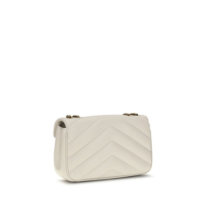 Saint Laurent Beige Lamm Ovis Aries Aries Schultertasche
