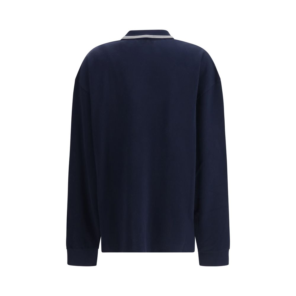 Miu Miu Blaues Baumwoll-Polohemd
