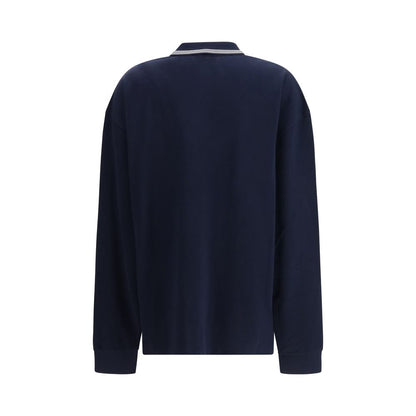 Miu Miu Blaues Baumwoll-Polohemd