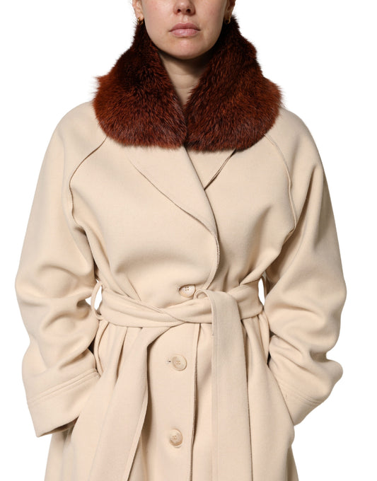 Dolce & Gabbana Brauner Nerzfell-Nackenwärmer