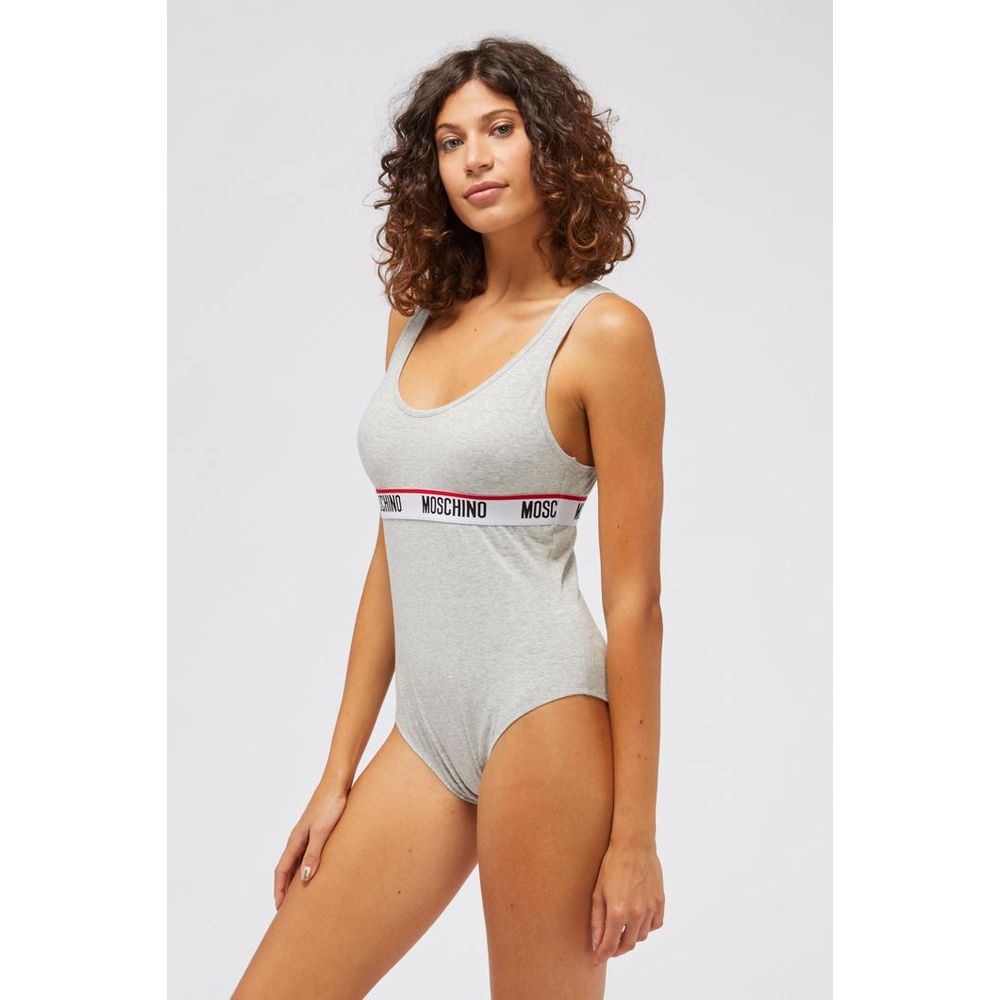 Moschino Grauer Baumwoll-Body