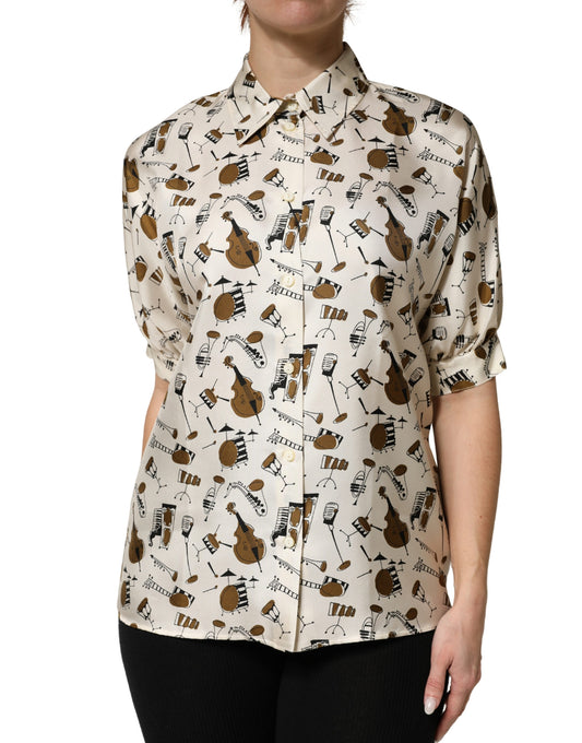Dolce & Gabbana Abito da donna Beige in Seta