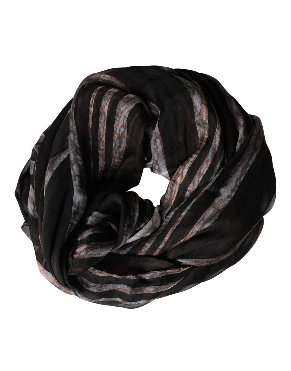 Dolce & Gabbana Black Silk Scarf