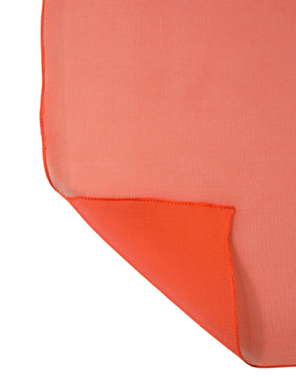 Dolce & Gabbana Leuchtend roter Seidenschal Foulard 132cm x 98cm