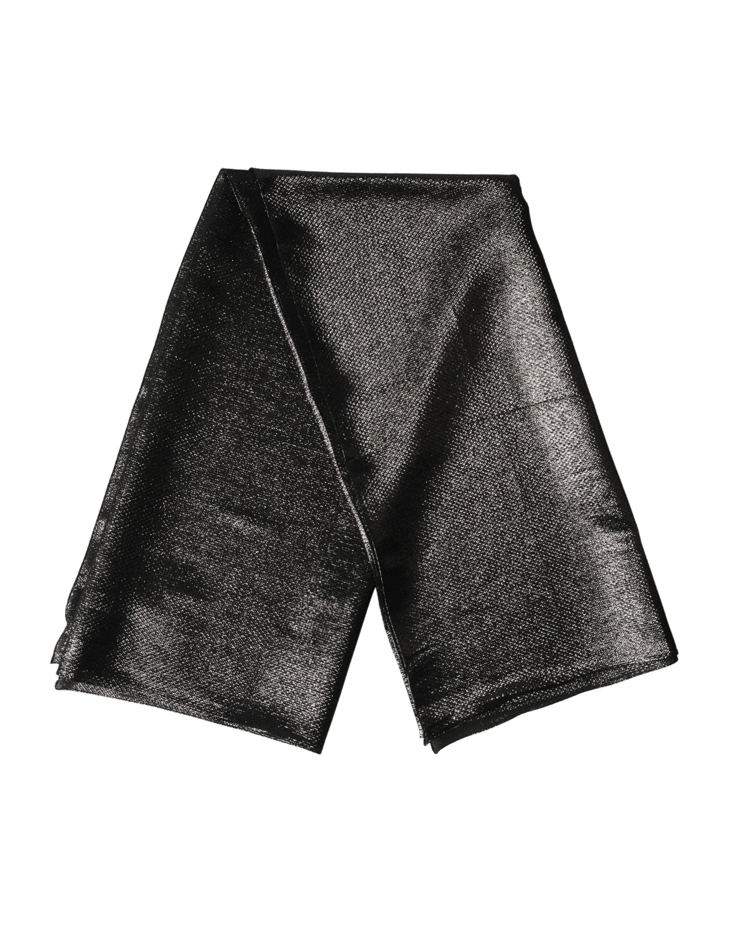Dolce & Gabbana Schwarzer Seiden-Schal Foulard 122cm x 120cm