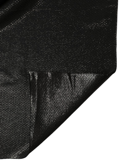 Dolce & Gabbana Schwarzer Seiden-Schal Foulard 122cm x 120cm