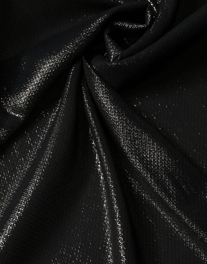 Dolce & Gabbana Schwarzer Seiden-Schal Foulard 122cm x 120cm