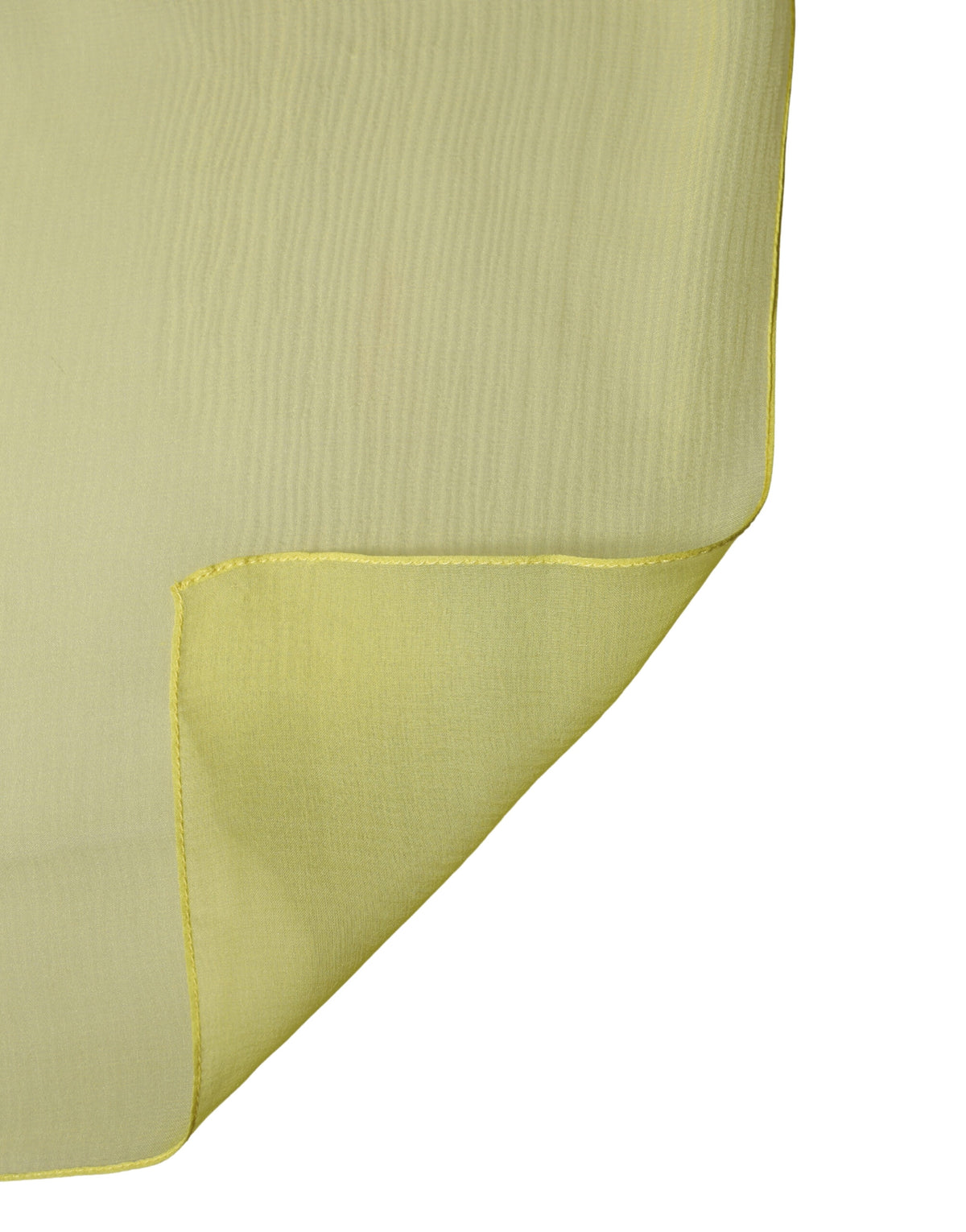 Dolce & Gabbana Foulard giallo in seta 120 × 117 cm