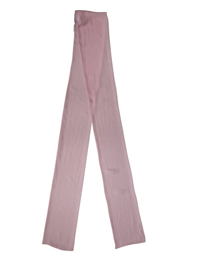 Dolce & Gabbana Foulard a fascia rosa in seta 291 × 19 cm