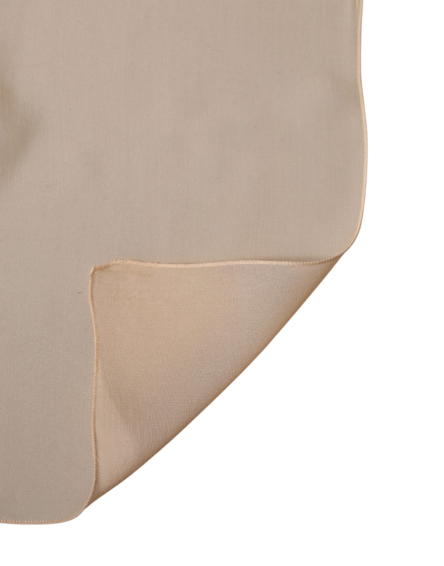 Dolce & Gabbana Beige Seidenschal Stola 272cm x 120cm Schal