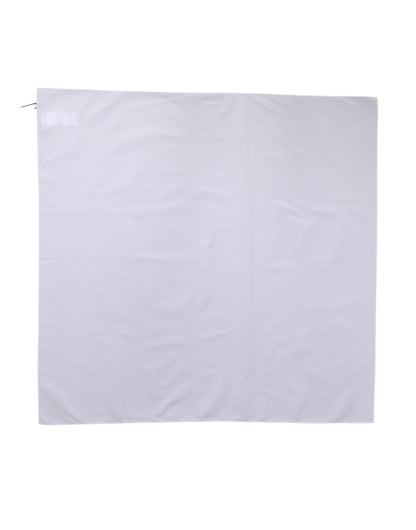 Dolce & Gabbana Weißer Baumwoll-Wickel-Schal im Quadrat 71cm x 70cm Schal