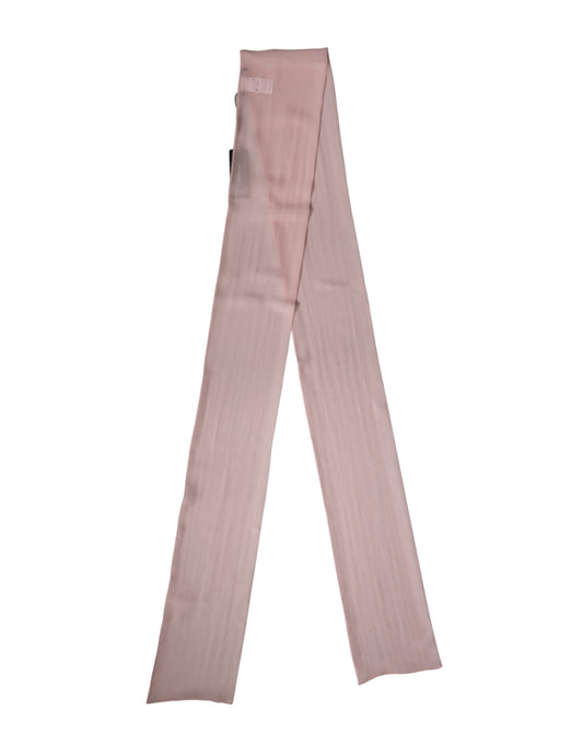 Dolce & Gabbana Pink Silk Scarf