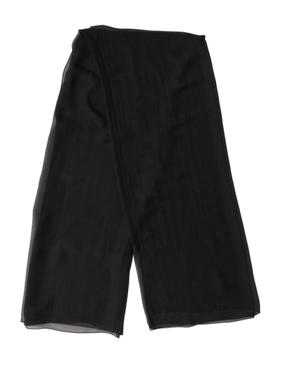 Dolce & Gabbana Schwarzer Seiden-Nackenwickel-Schal Stola 167cm x 126cm