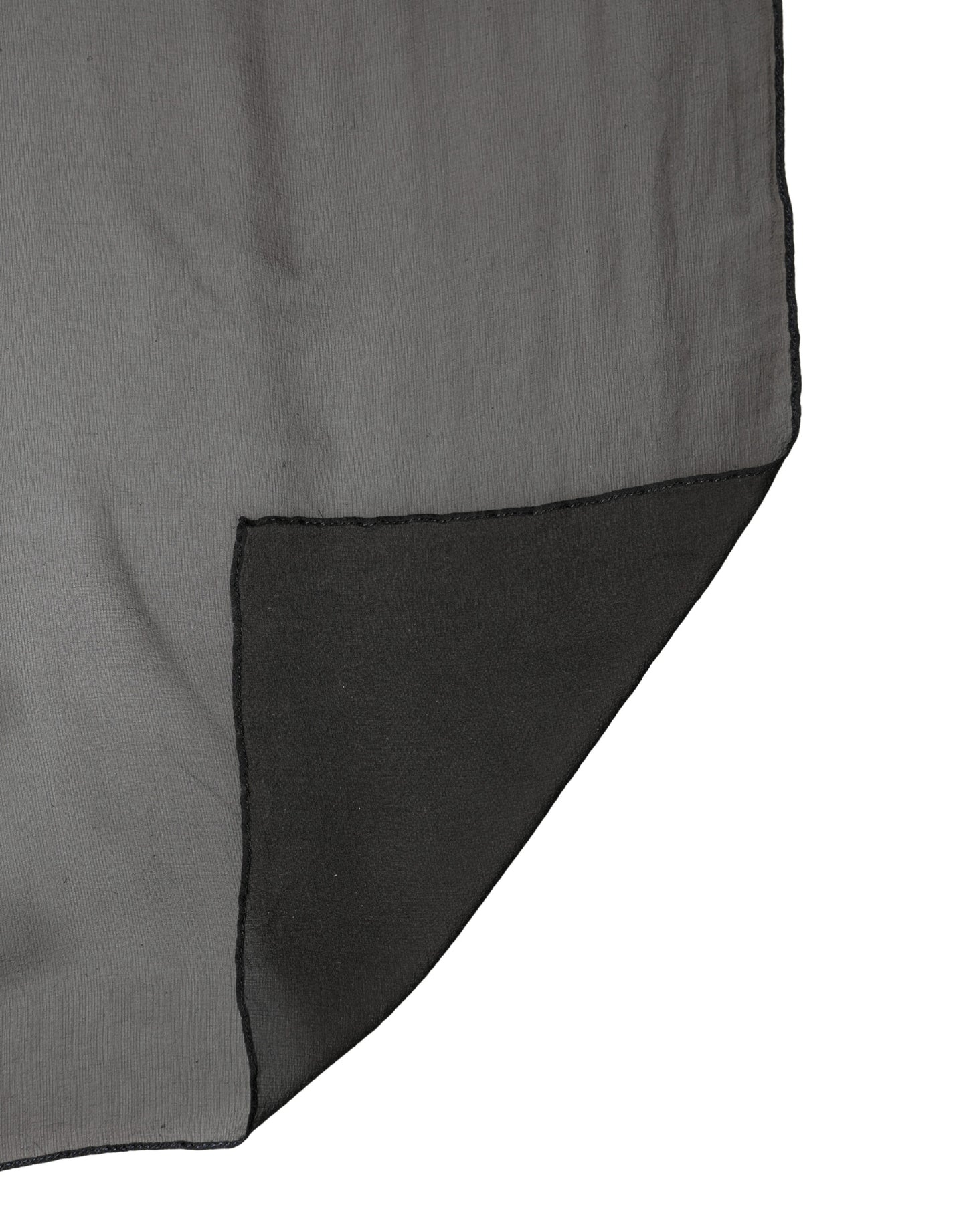 Dolce & Gabbana Schwarzer Seiden-Nackenwickel-Schal Stola 167cm x 126cm