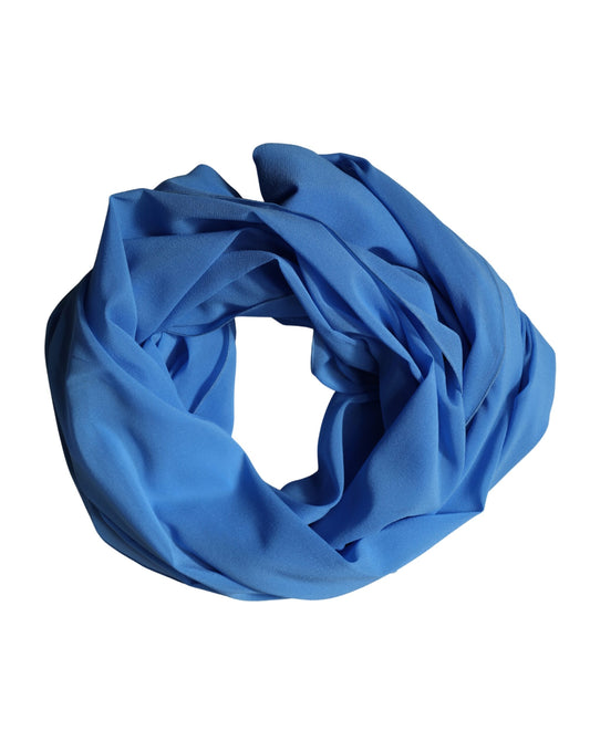 Dolce & Gabbana Blue Silk Scarf