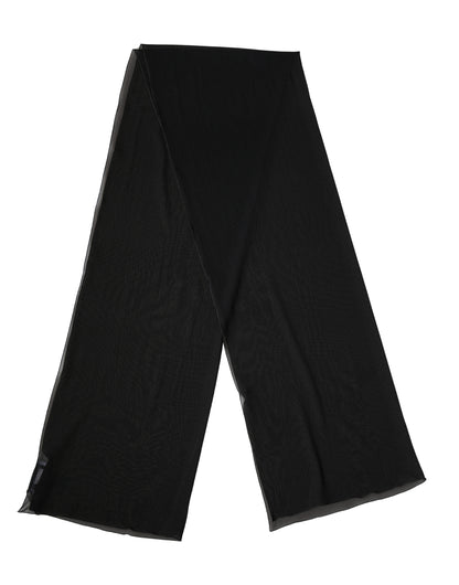 Dolce & Gabbana Schwarzer Seiden-Schal Stola 200cm x 64cm