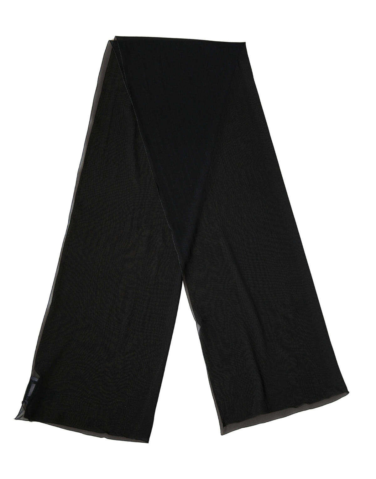 Dolce & Gabbana Schwarze Seiden-Stola