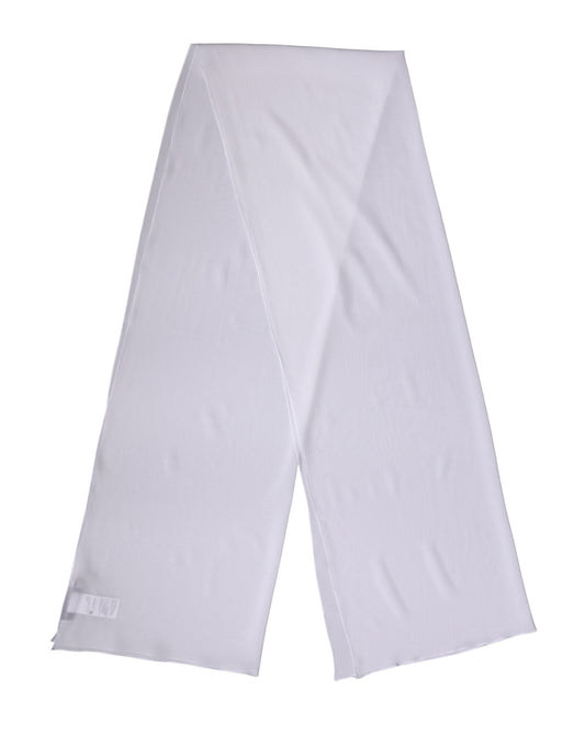 Dolce & Gabbana White Silk Scarf