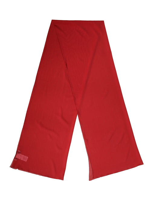 Dolce & Gabbana Red Silk Women's Stole Scarf 200 × 64 cm