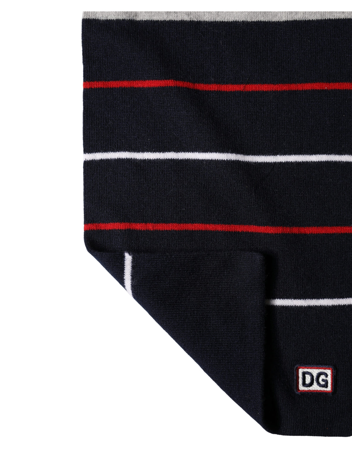 Dolce & Gabbana Mehrfarbiger Wollschal mit Streifen