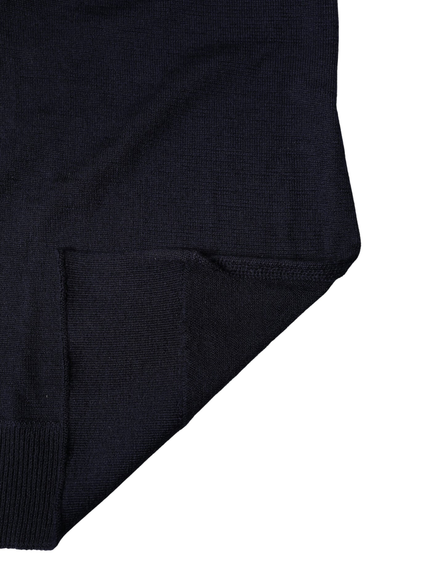 Dolce & Gabbana Schwarzer Wollschal mit Schalkragen 200cm x 25cm Schal