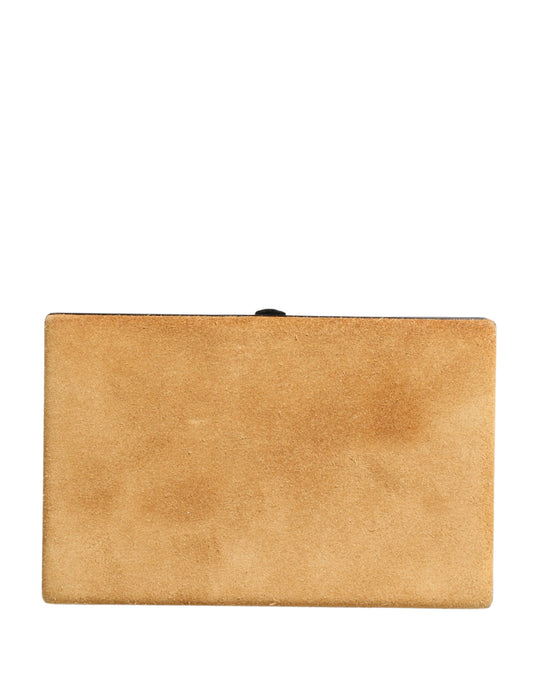 Dolce & Gabbana Beige Mini-Clutch aus Kalbsleder