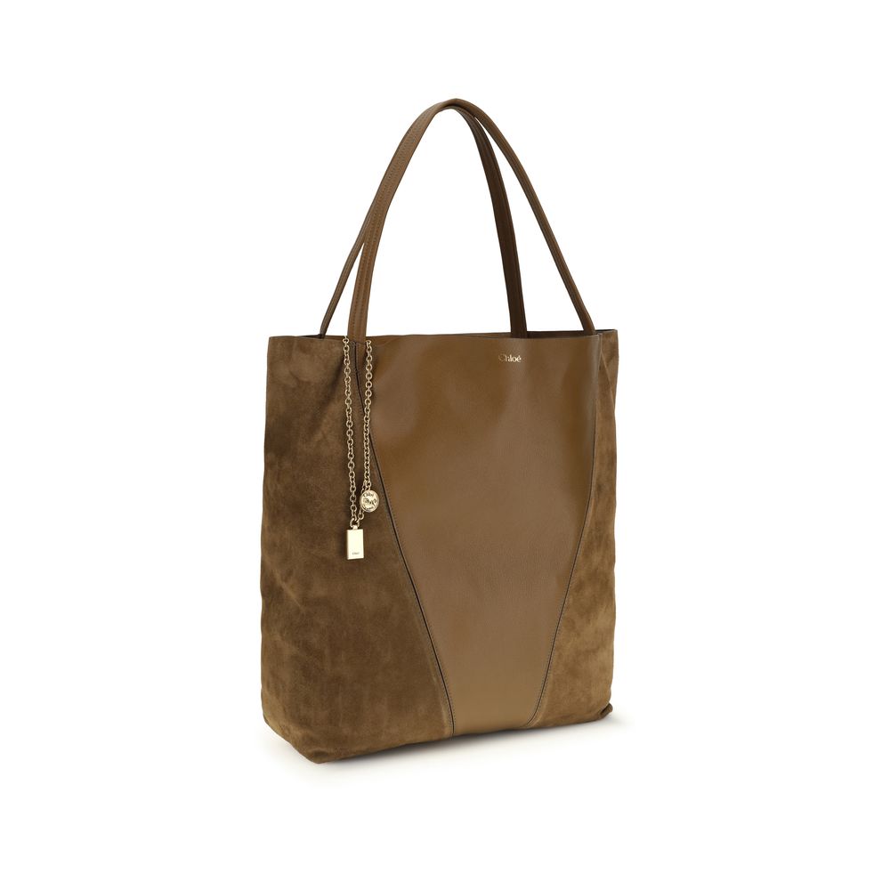 Chloé Braune Kalbsleder Bos Taurus Schultertasche