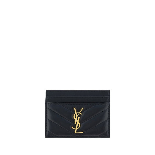 Saint Laurent Schwarzes Lamm Ovis Aries Aries Portemonnaie